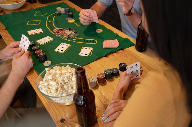 Caribbean Stud Poker card layout and table parameters